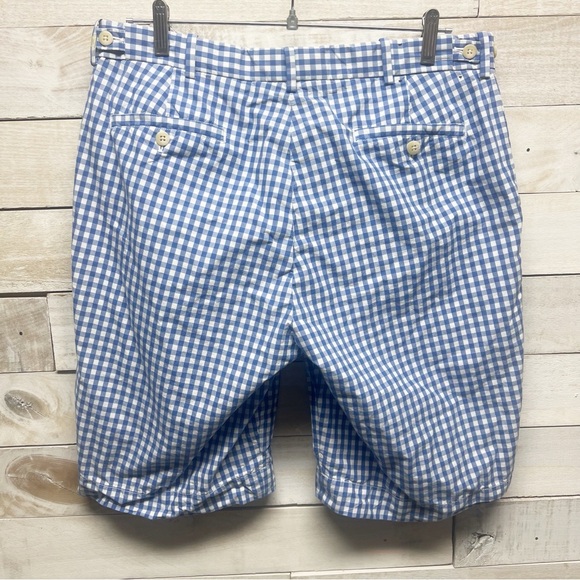 Polo Ralph Lauren Other - Polo Ralph Lauren Shorts Mens 34 Blue White Gingham Check Golf Preppy